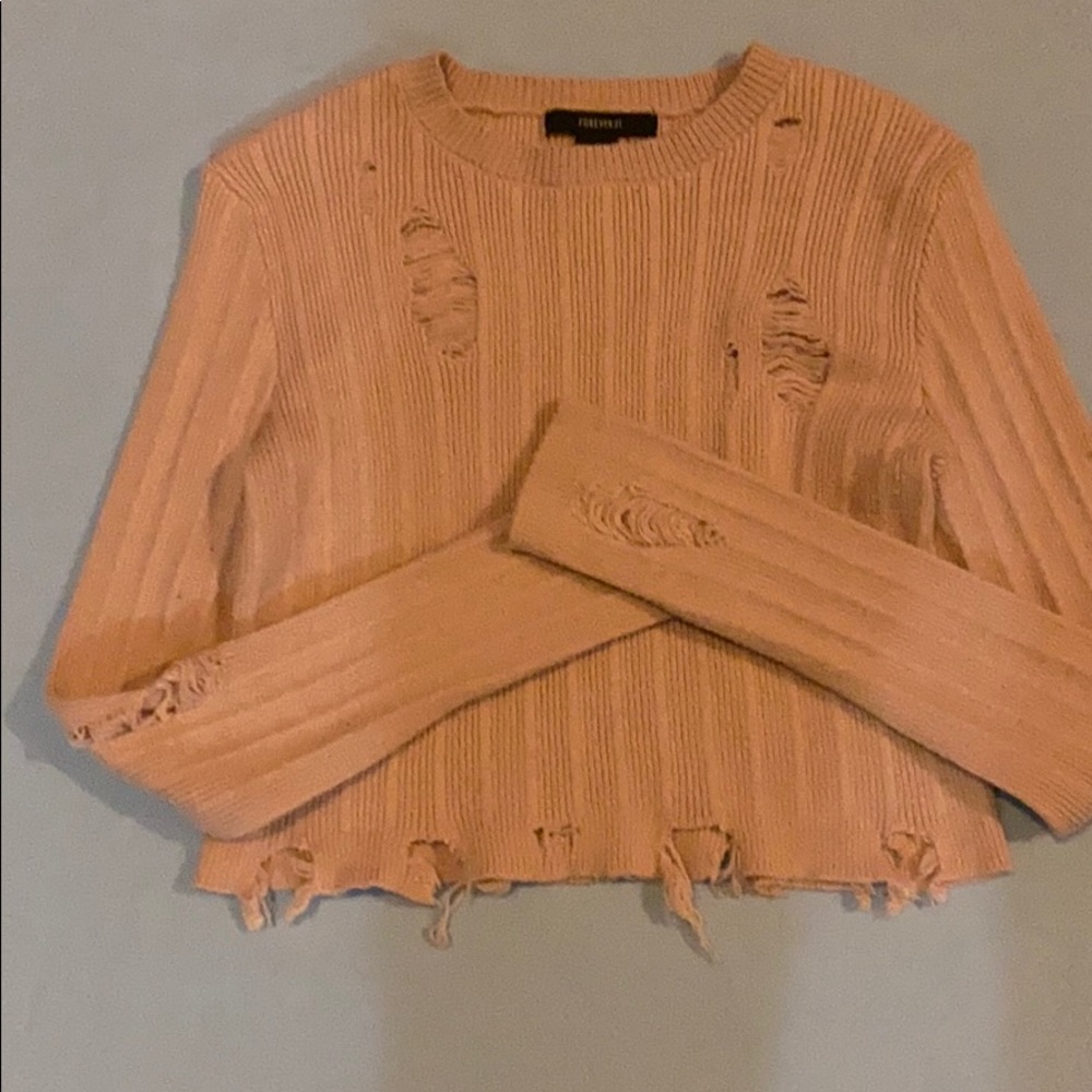 #21 Forever 21 crop sweater large
